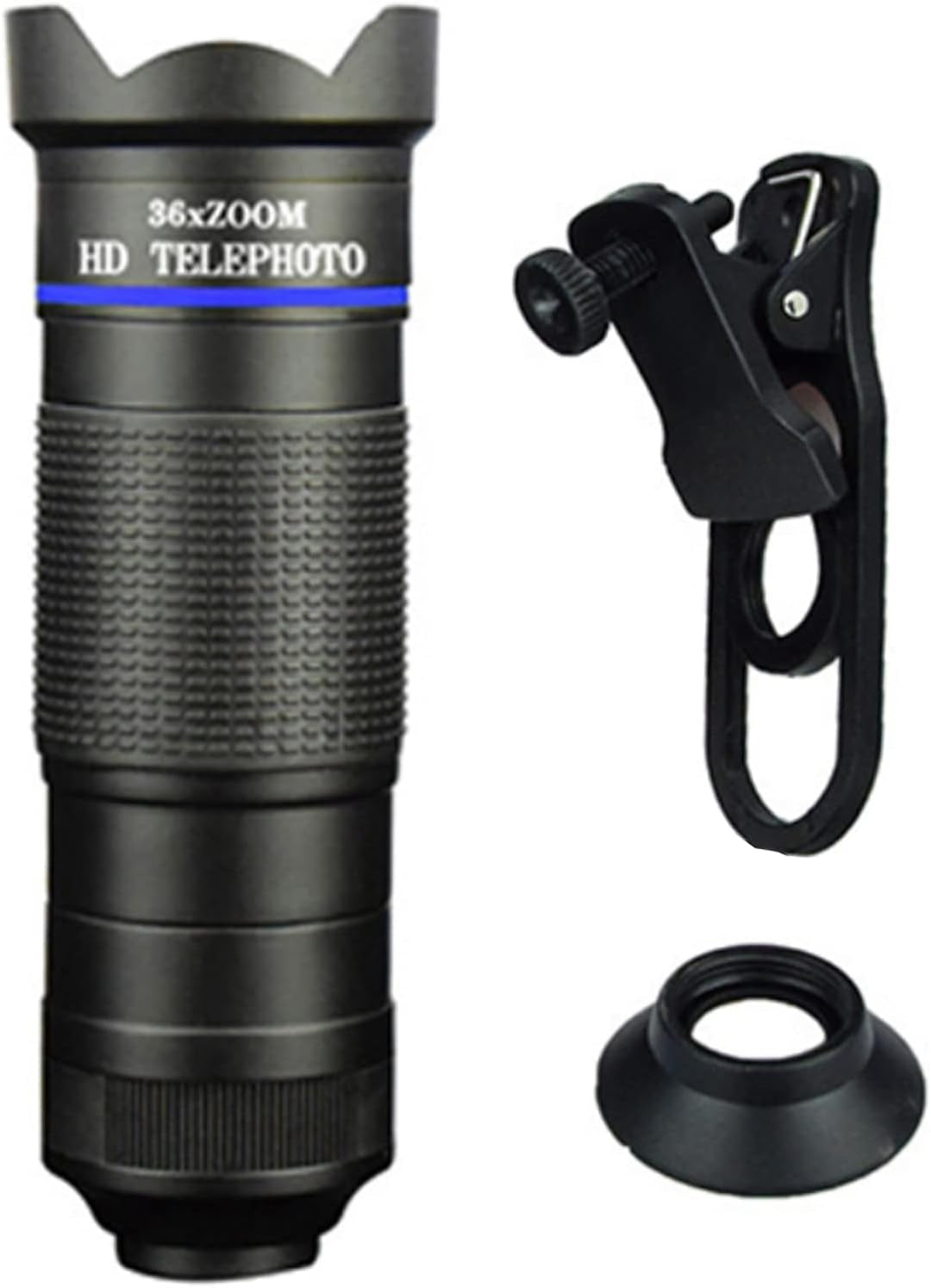 36X Wide Angle Phone Camera Telephoto Lens Zoom Macro Fisheye Telescope Lens Accessory  NATEFEMIN   