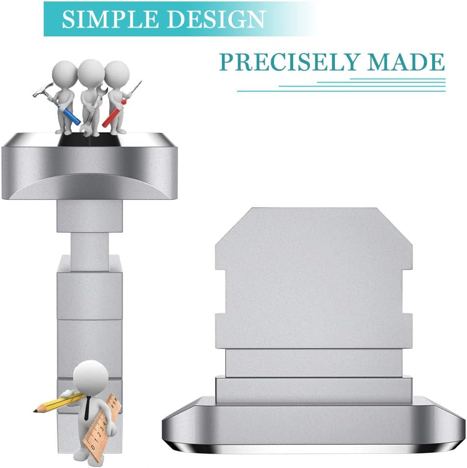 [2 Pack] anti Dust Plugs for Iphone 14 13 Pro Max 8 Pin Charging Port Plug Iphone SE 2020 Anti-Dust Pluggy with Easy Storage Case Iphone Xs Charge Port Plug for Apple Iphone 11 12 Pro XR XS Silver  iMangoo   