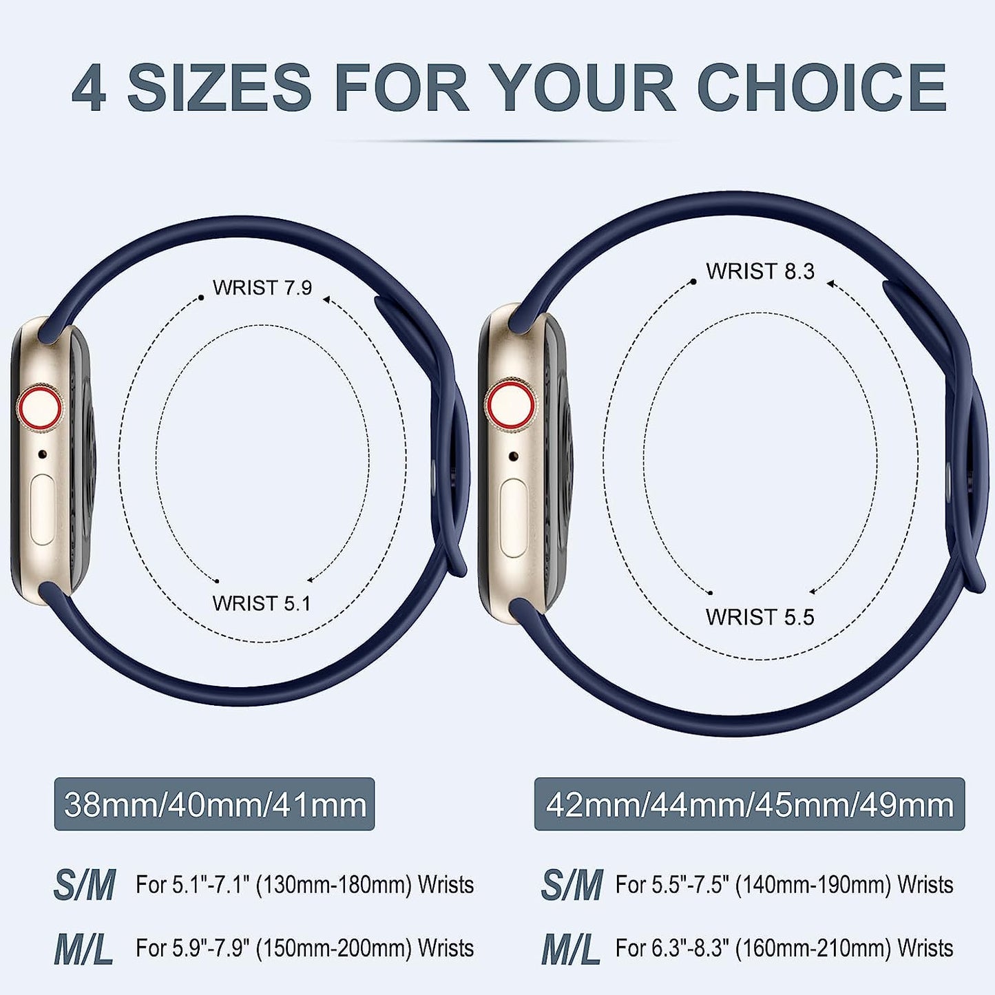 WJK 15 Pack Sport Bands Compatible with Apple Watch Bands 40Mm 38Mm 41Mm 42Mm 44Mm 45Mm 49Mm Women Men, Soft Silicone Waterproof Strap Wristbands for Iwatch Series Ultra SE 8 7 6 5 4 3 2 1  WJK   