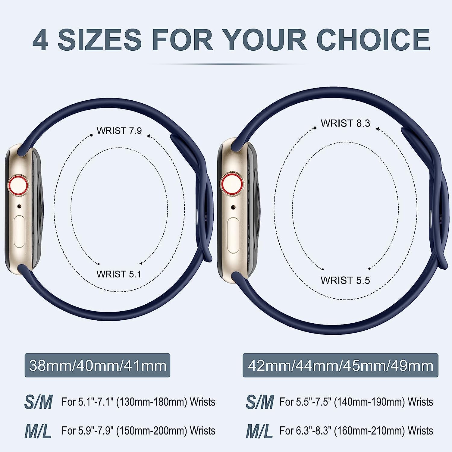 WJK 15 Pack Sport Bands Compatible with Apple Watch Bands 40Mm 38Mm 41Mm 42Mm 44Mm 45Mm 49Mm Women Men, Soft Silicone Waterproof Strap Wristbands for Iwatch Series Ultra SE 8 7 6 5 4 3 2 1  WJK   