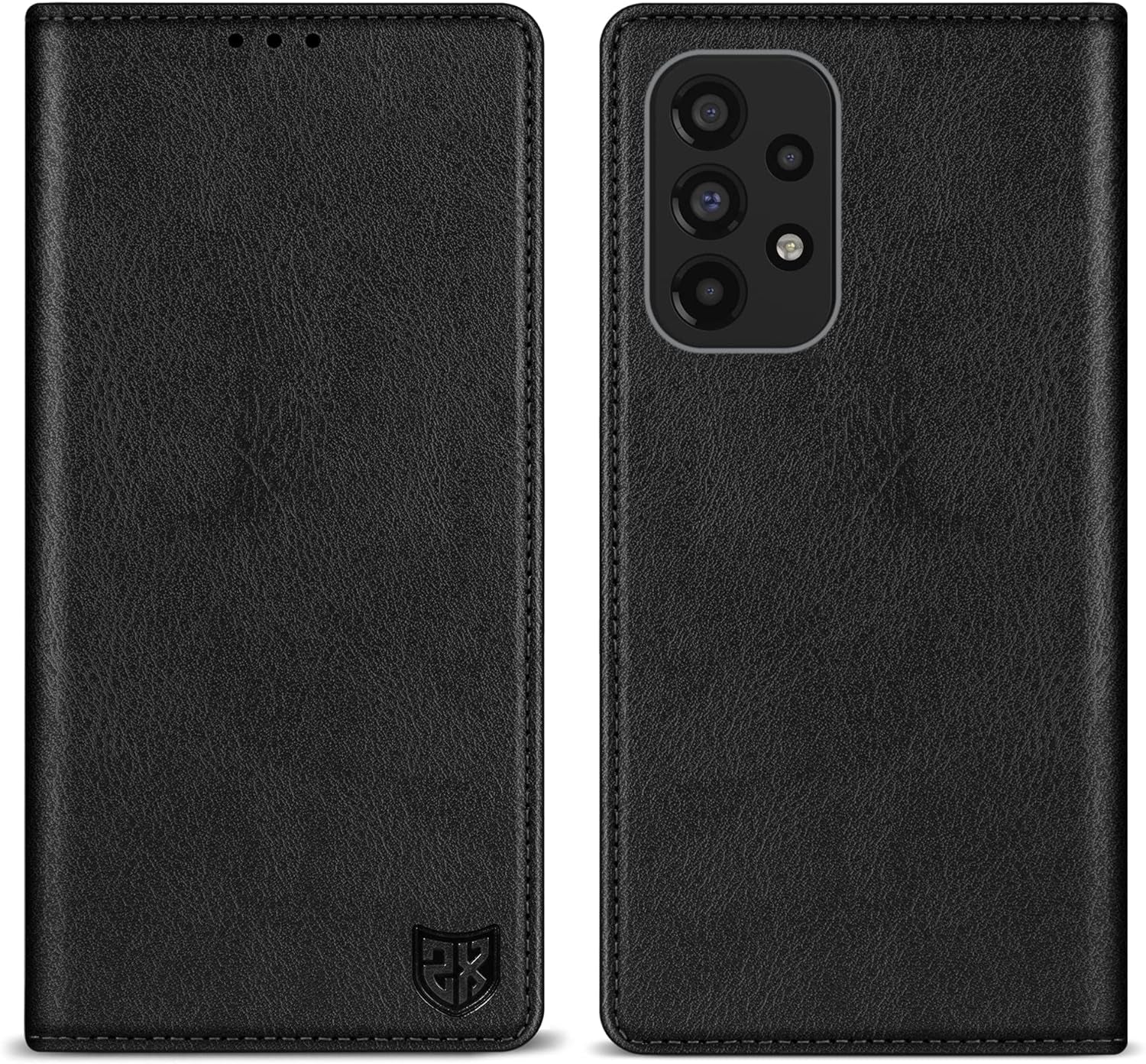 ZZXX Samsung Galaxy A53 5G Wallet Case with [RFID Blocking] Card Slot Stand Strong Magnetic Leather Flip Fold Protective Phone Case for Samsung Galaxy A53 5G Case Wallet(Lake Blue-6.5 Inch)  ZZXX Black Samsung Galaxy A53 5G 6.5 Inch 