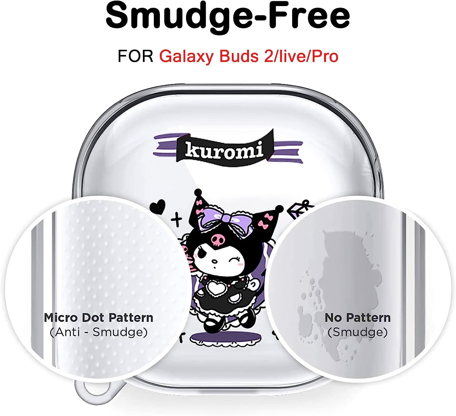 Cute Case for Samsung Galaxy Buds 2 Pro Case (2022) Buds 2 Case/Buds Pro Case/Buds Live Case with Cartoon Kawaii Anime Kulomi Pattern for Women Girls Kids Clear Soft Silicone Cover Skin  DiyGody   