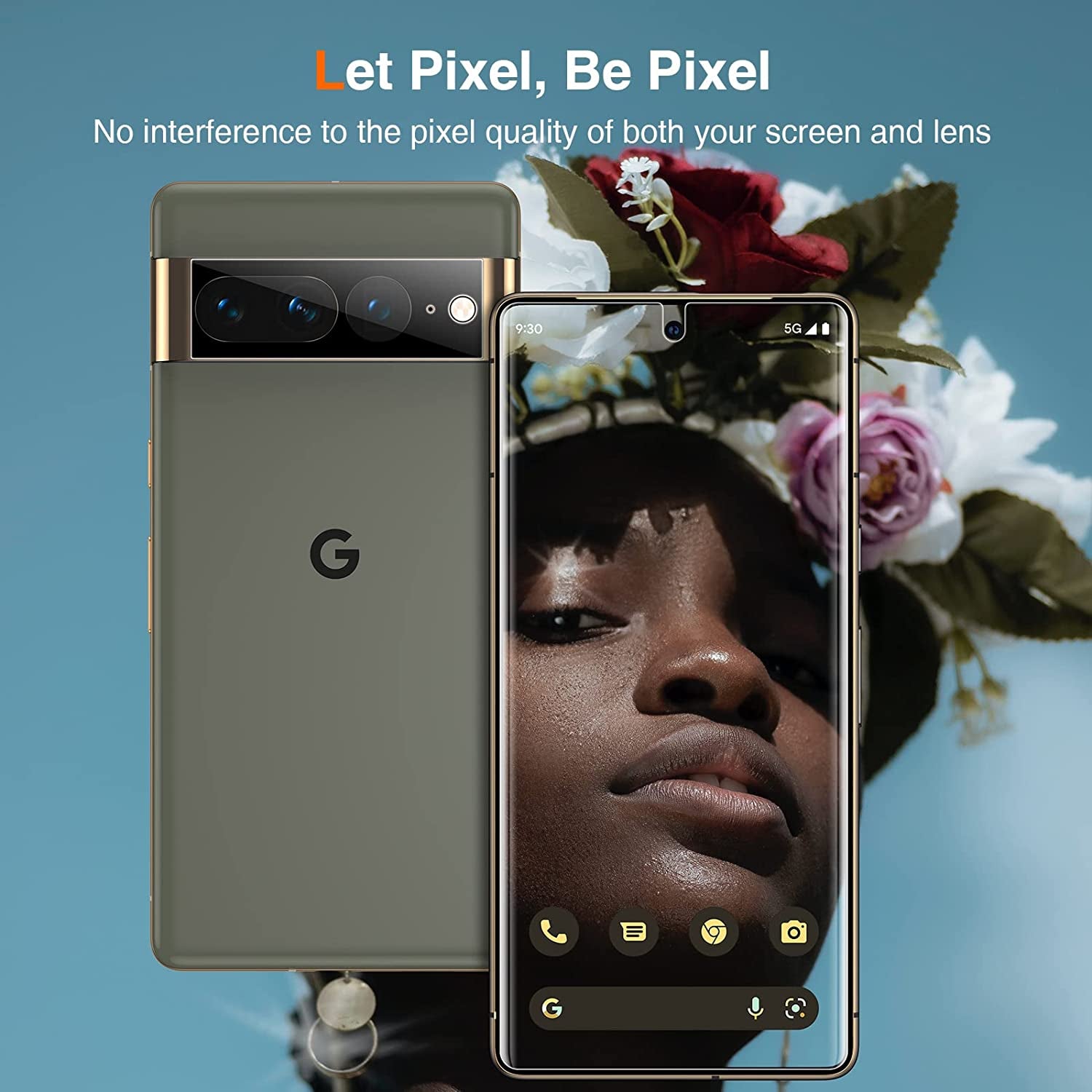 LK 2 Pack for Google Pixel 7 Pro 6.7-Inch HD Screen Protector + 2 Pack Lens Protector with Positioning Tool, Self-Healing TPU Film, Touch Sensitive, Ultra-Thin  LK   