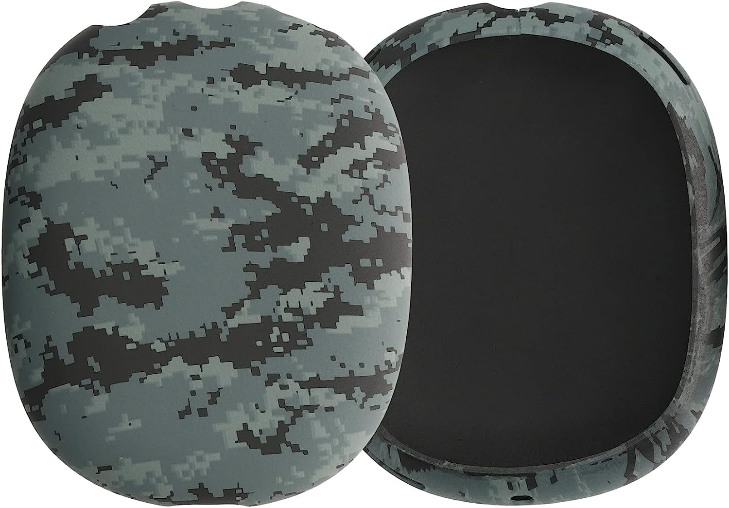 Kwmobile Covers Compatible with Apple Airpods Max Covers (Set of 2) - Camouflage Dark Grey/Black/Light Grey  KW-Commerce   