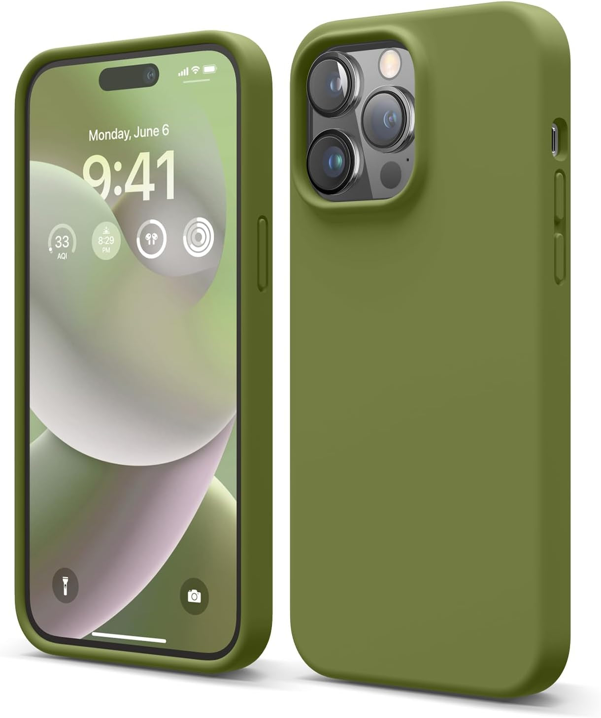 Elago Compatible with Iphone 14 Pro Max Case, Liquid Silicone Case, Full Body Protective Cover, Shockproof, Slim Phone Case, Anti-Scratch Soft Microfiber Lining, 6.7 Inch (Burgundy)  elago Cedar Green  