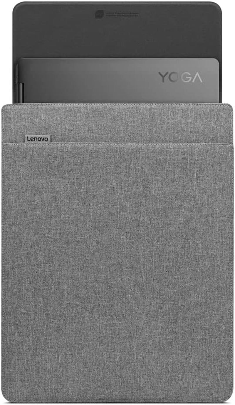 Lenovo Yoga Laptop Sleeve – 16 Inch – Magnetic Closure – Slim & Light – Made from Recycled Materials – Separate Accessory Pocket – Grey  Lenovo   