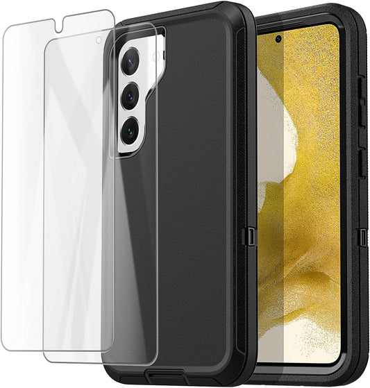 Aicase for Samsung Galaxy S22 Case with Screen Protector,Heavy Duty Drop Protection Full Body Rugged Shockproof/Dust Proof Military Protective Tough Durable Phone Cover for Samsung S22 6.1“_5  AICase   