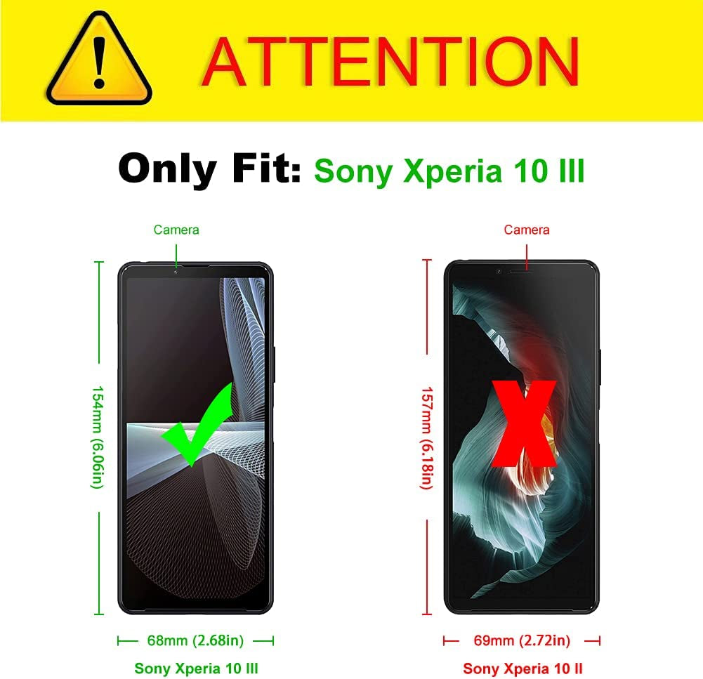 J&D Case Compatible for Sony Xperia 10 III Case, Ultra Slim Lightweight Clear Anti-Shock Protective Rubber Silicone Bumper Case for Sony Xperia 10 III Cover, Not for Sony Xperia 10 II, Transparent  J&D Tech   