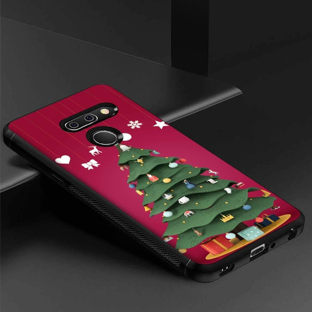Yqci Designed for LG G8 Thinq Case Custom Christmas Tree 1 Pattern Cover Case,Shockproof Full Body Protective Phone Case Compatible with LG G8 Thinq  YQCi   