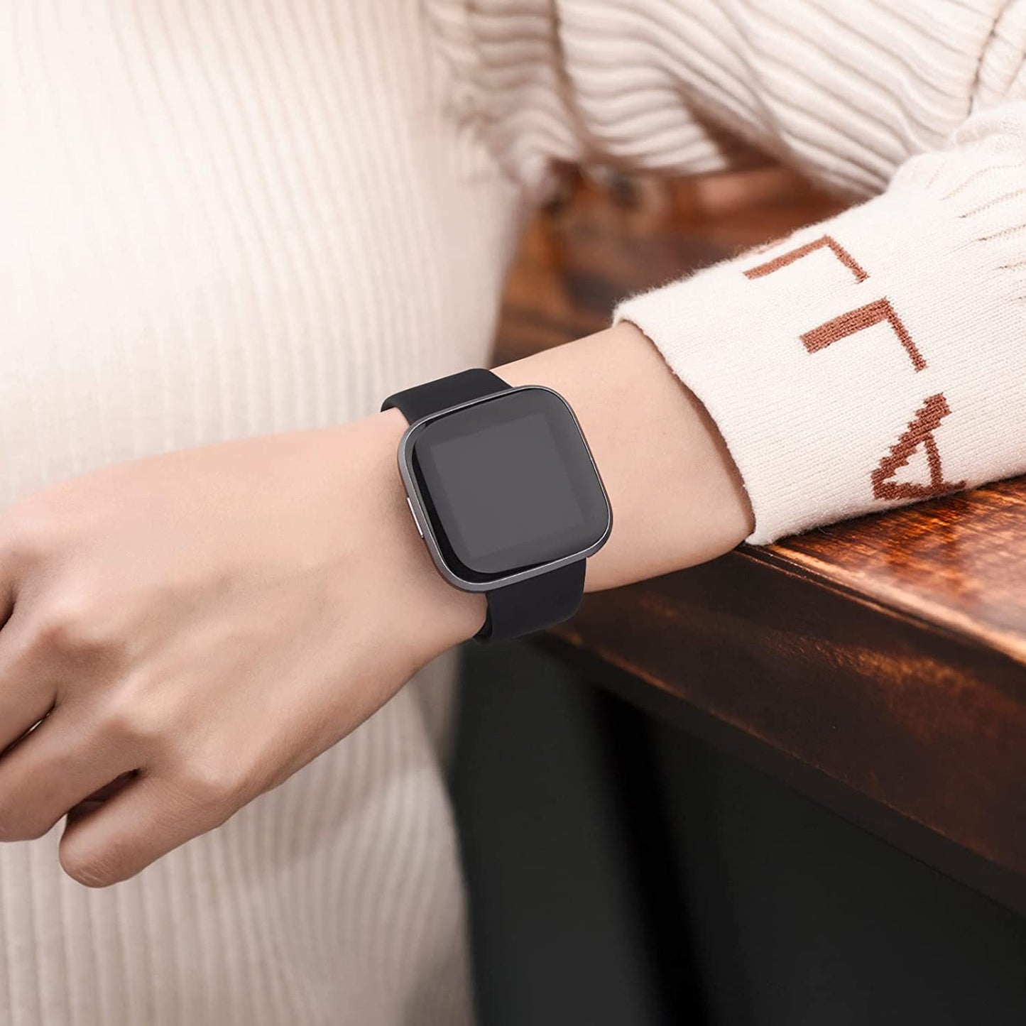 3 Pack Silicone Bands Compatible with Fitbit Versa 2 Bands for Women Men, Soft Breathable Sport Replacement Wristbands for Fitbit Versa 2 / Fitbit Versa/Versa Lite/Versa SE  Vancle   