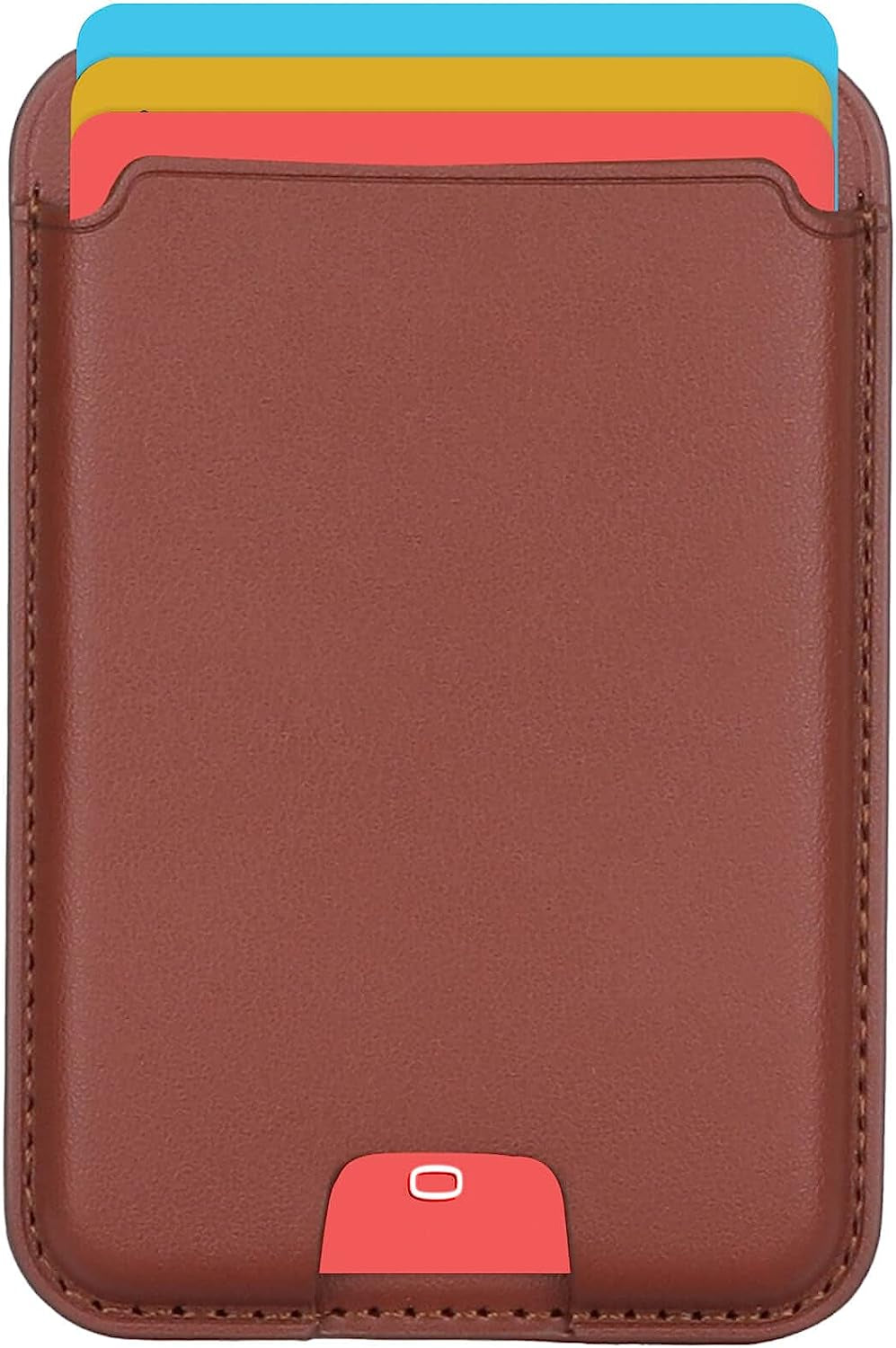 Magnetic Wallet Card Holder with Magsafe Compatible for Iphone 14/14 Plus/14 Pro/14 Pro Max, Iphone 13 Pro Max/13 Pro/13/13 Mini, Iphone 12/12 Pro/12 Pro Max, RFID Card Holder Wallet, Deep Purple  Doter Umber  