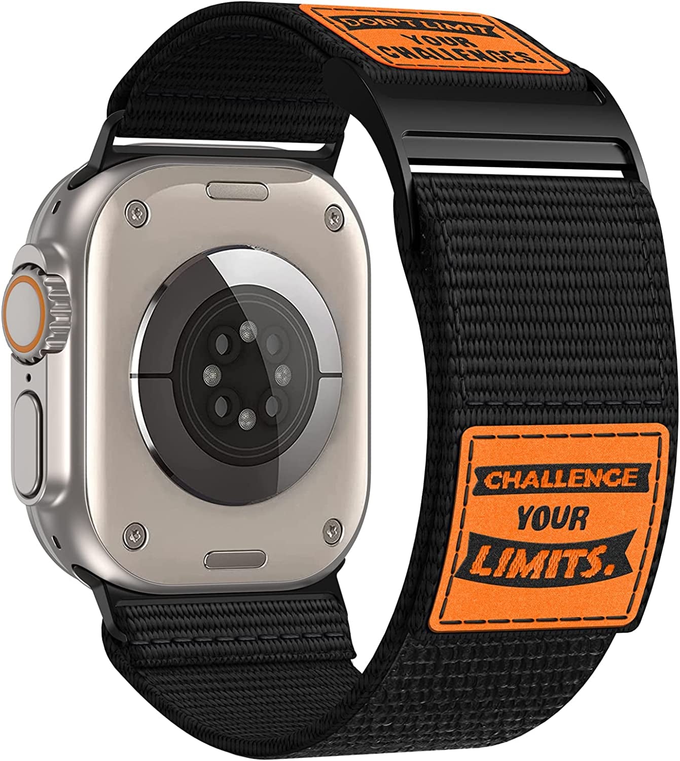 Rugged Nylon Band Compatible with Apple Watch Ultra Band 49Mm 45Mm 44Mm 42Mm,Soft Sport Loop Adjustable Wristbands Replacement Strap for Apple Watch Band Iwatch Ultra Series 8/7/SE/6/5/4/3/2/1  Hehighti Black 49/45/44/42mm 