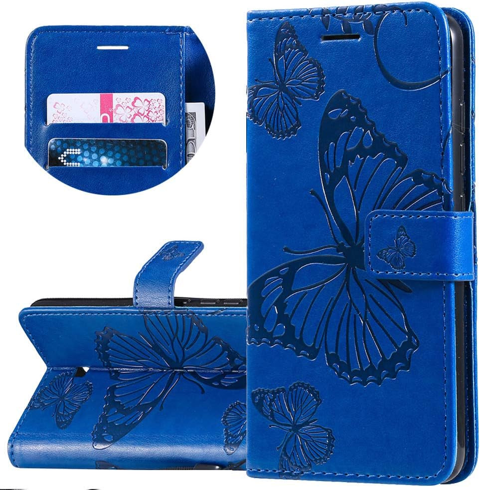 ISADENSER LG V40 Thinq Flip Case LG V40 Thinq Wallet Case LG V40 Case Butterfly [Business Embossing] [Kickstand Flip] [Card Slot] [Magnetic Clasp] Flip Phone Case for LG V40 Purple Butterfly KT  LEMAXELERS C] Butterdlykt-Flipcase-5  