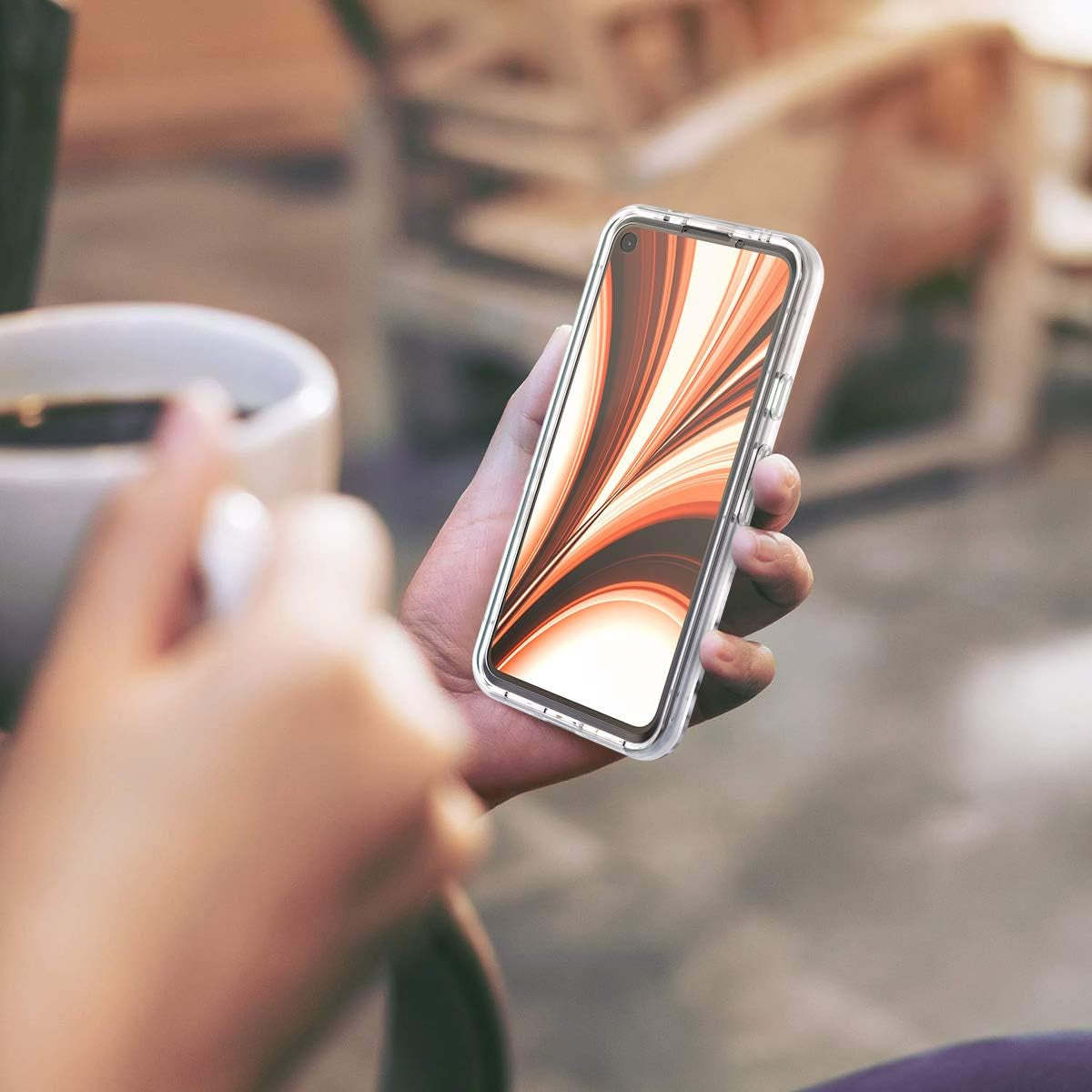 SURITCH for Google Pixel 4A Case【Not for 5G】, [Built-In Screen Protector] Marble Full-Body Protection Shockproof Rugged TPU Bumper Protective Case for Google Pixel 4A 4G 5.8 Inch 2020(Gold Marble)  SURITCH   