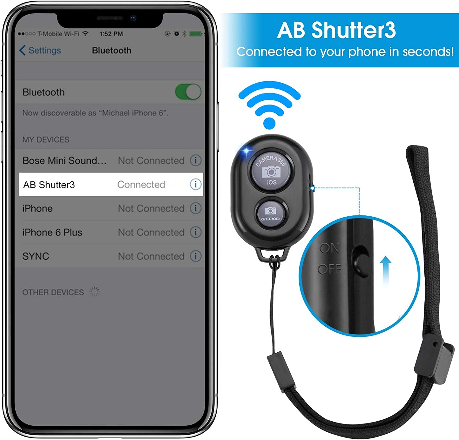 Phone Tripod Mount Adapter with Camera Remote and Wrist Strap, Universal Cell Phone Tripod Mount Holder, Swivel Design, Compatible with Iphone, Samsung, Selfie Monopod, for Taking Photos and Videos  SharingMoment Co.   