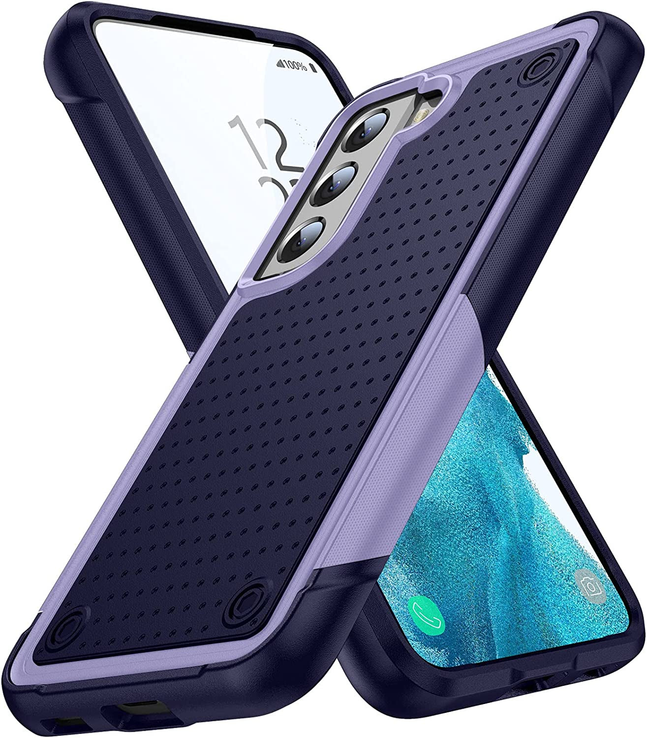 TORRTOWAY Designed for Samsung Galaxy S22 plus Case Galaxy S22+ Case Gift Militay Grade Drop Protective Cover Shockproof Case for Galaxy S22 plus Phone Case for Women Men Boy Girl (Purple+Blue)  TORRTOWAY   