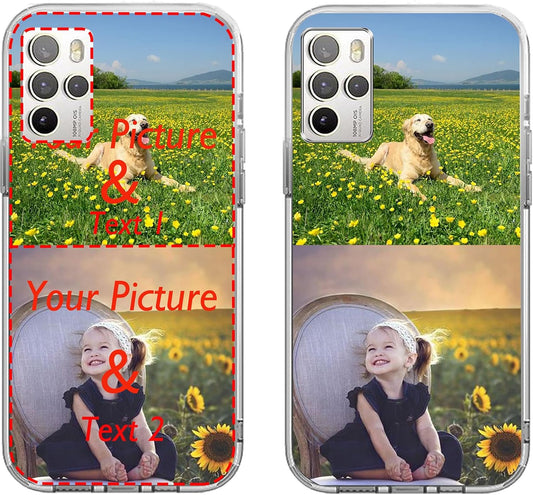 TIANDIMY Personalized Photo Case for HTC U23 Pro,Custom Image Text Name Soft TPU Anti-Scratch Phone Case Make Your Own Picture Phone Cover for HTC U23 Pro  TIANDIMY   
