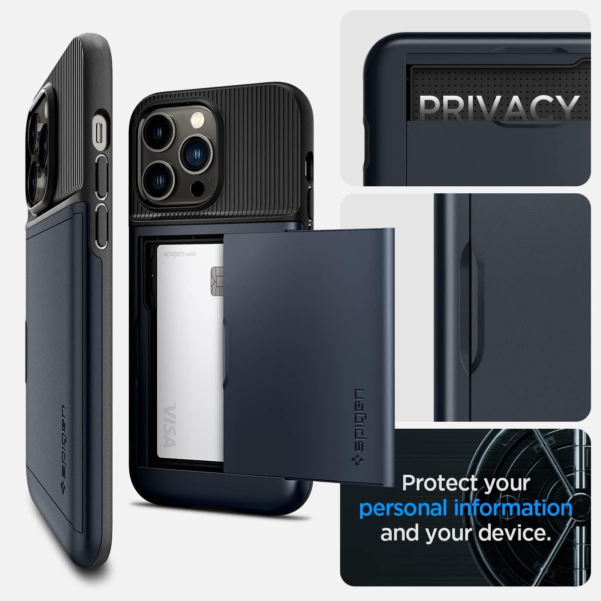 Spigen Slim Armor CS Designed for Iphone 14 Pro Max Case (2022) - Metal Slate  Spigen   