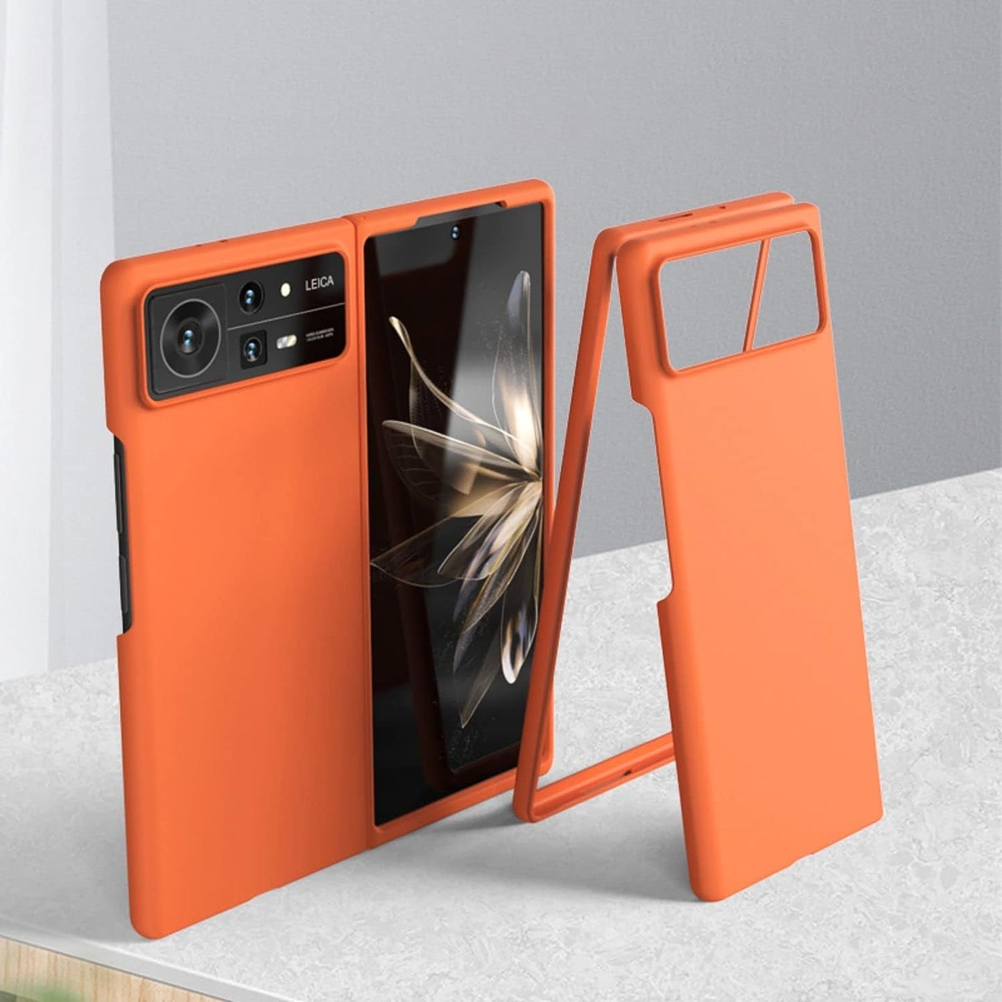 COQUE Xiaomi Mix Fold 2 Phone Case,Ultra Slim Skin-Feeling Phone Shell,Folding Phone Cover for Xiaomi Mix Fold 2,White  COQUE Orange Xiaomi Mix Fold 2 
