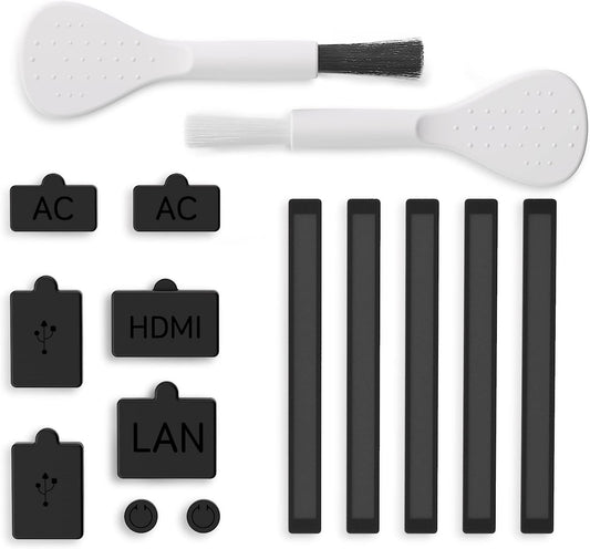 LEYUSMART Dust Plug Set for Nintendo Switch/Oled/Lite Accessories, Anti-Dust Filter, Dustproof Brush for Speaker/Earphone/Charging Port  LEYUSMART   
