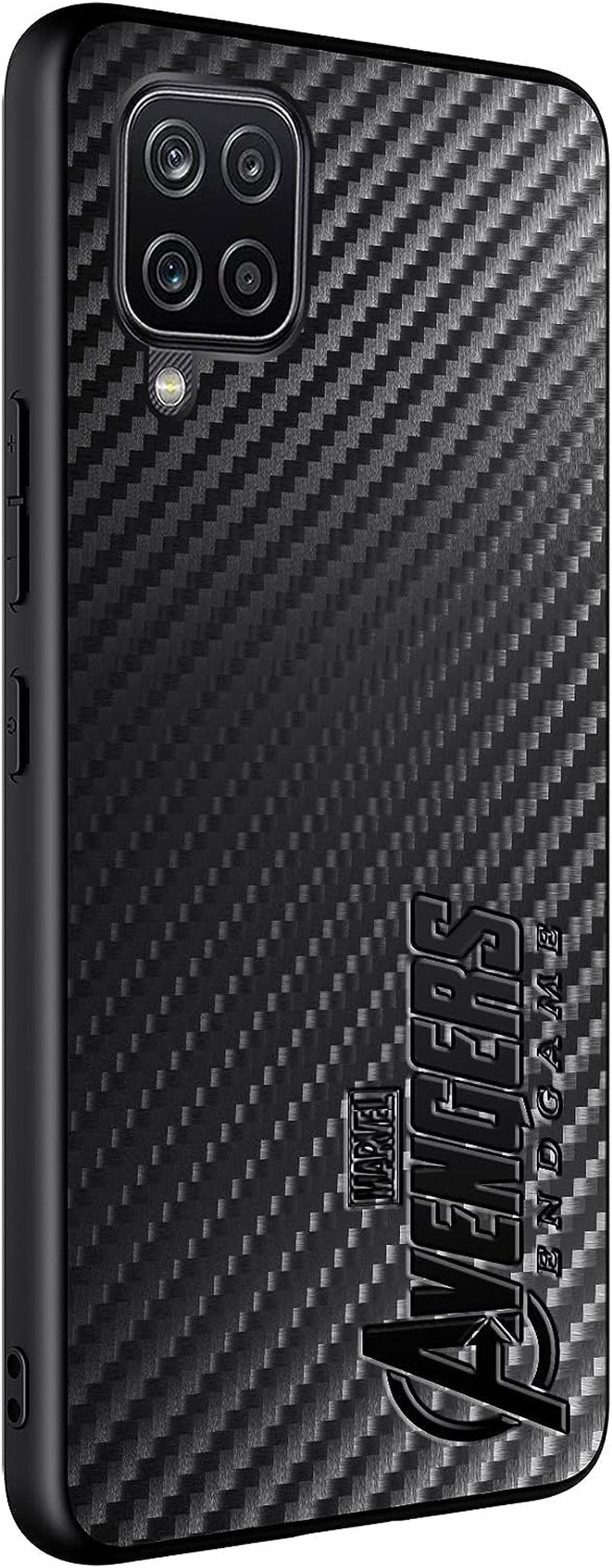 IRON SPIDER Case for Galaxy A12, with Marvel Character Samsung A12 Leather Case, A-BLACK  IRON SPIDER   