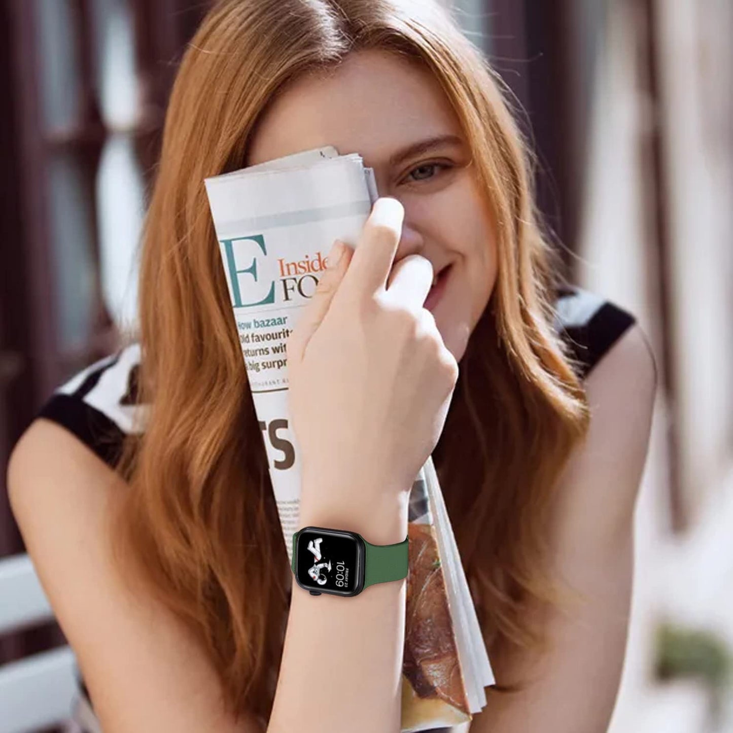 STG Sport Watch Band Compatible with Apple Watch Band 38Mm 40Mm 41Mm 42Mm 44Mm 45Mm 49Mm S/M M/L for Women/Men Waterproof Soft Silicone Replacement Strap Accessories for Iwatch Ultra SE Series 8/7/6/5/4/3/2/1 (38Mm/40Mm/41Mm S/M, Clover)  STG   