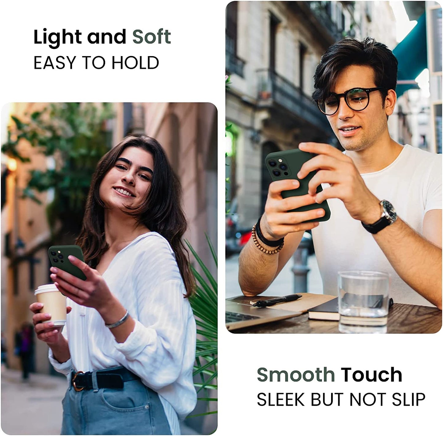 Firenova for Iphone 14 Pro Max Case, Silicone Upgraded [Camera Protection] Case with [2 Screen Protectors], Soft Anti-Scratch Microfiber Lining Inside, 6.7 Inch, Alpine Green  FireNova   