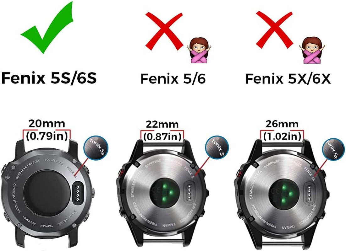 Notocity Compatible Fenix 5S Watch Band Fenix 6S Quickfit Soft Silicone Replacement Strap for Fenix 5S Plus/Fenix 6S Pro/Fenix 7S/D2 Delta S Smartwatch(Silver Buckle-White)  NotoCity   