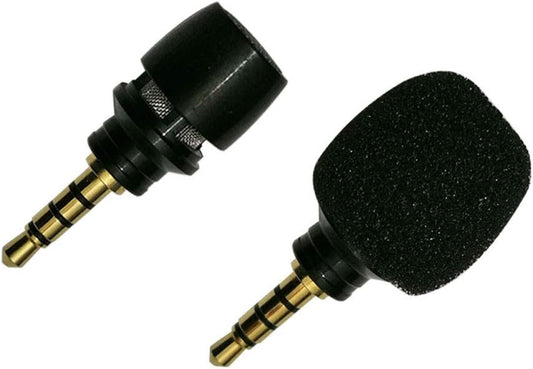 CANFON Mini Condenser Microphone with High Sensitivity for Phone Ios Iphone Iphone X 8 7 6 Ipad Podcast Youtube Facebook Livestream (3.5Mm TRRS) (Black)  CANFON   