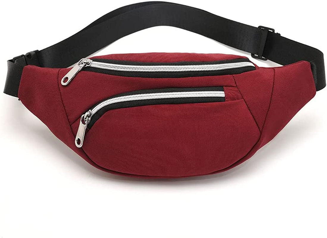 YUNGHE Waist Pack Bag for Men&Women - Fanny Pack for Workout Traveling Running.  MOCE (301)Red  