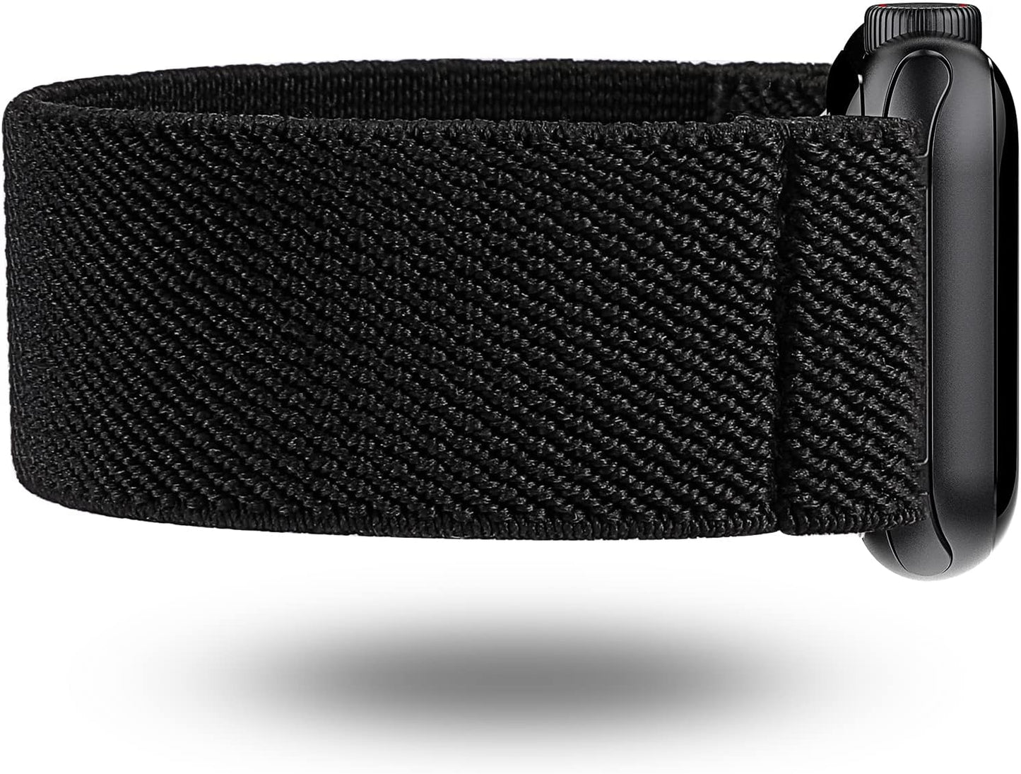 TOYOUTHS Elastic Band Compatible with Apple Watch Band Scrunchies Stretchy Solo Loop 41Mm/40Mm/38Mm Soft Nylon Strap Replacement Wristband for Iwatch Series 8/7/SE/6/5/4/3/2/1, Black/Gold/Blue, S  TOYOUTHS   