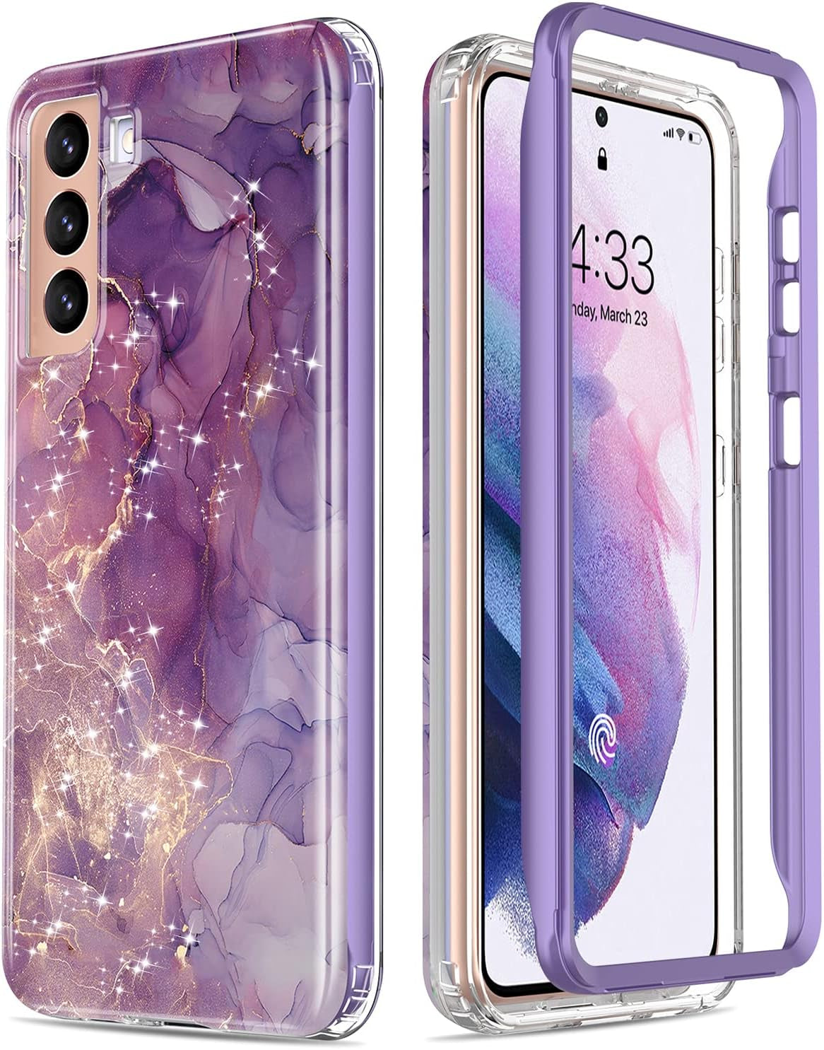 Esdot for Samsung Galaxy S21 plus Case,Military Grade Passing 21Ft Drop Test,Rugged Cover with Fashionable Designs for Women Girls,Protective Phone Case for Galaxy S21 plus 6.7" Colorful Painting  Esdot   