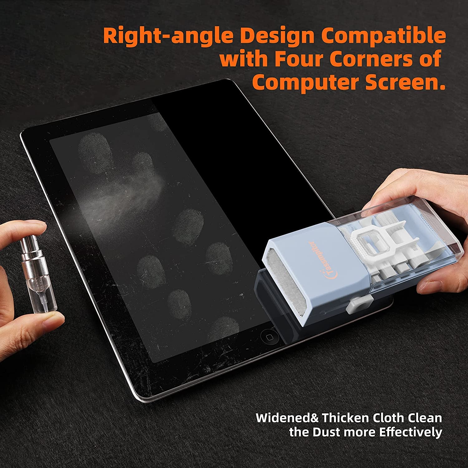 10-In-1 Laptop Keyboard Cleaner Cleaning Kit, Electronics Screen Cleaner Repair Tool with 3 in 1 Earbud Cleaner Pen, Camera Lens Pen, Suit for Macbook Ipad, Iphone, Cell Phone, PC Monitor with Patent  Tassmpitor   