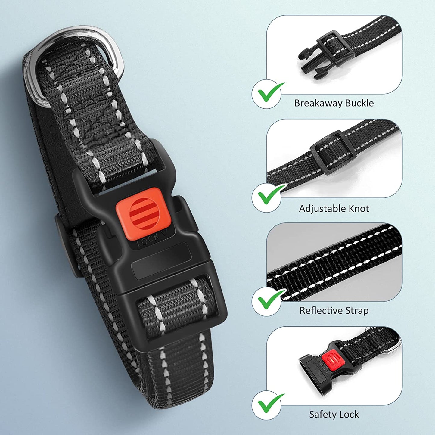 Modopet Airtag Dog Collar Holder Compatible with Apple Airtag GPS, with Adjustable Dog Collar for Small Medium Dogs, 2 Pack Airtag Protective Case  ModoPet   