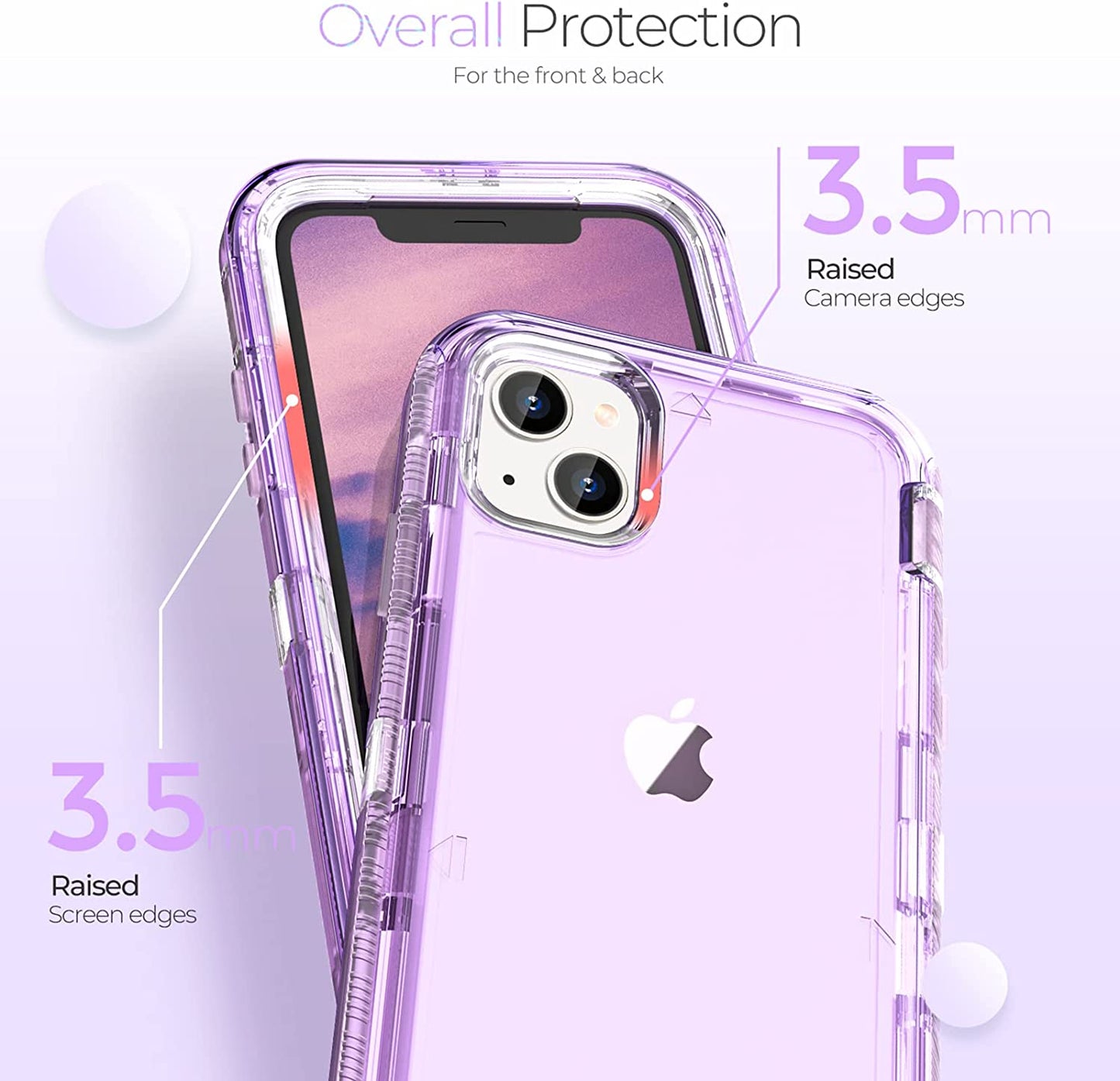 Oribox Case Compatible with Iphone 13, Heavy Duty Shockproof Anti-Fall Clear Case  ORIbox   