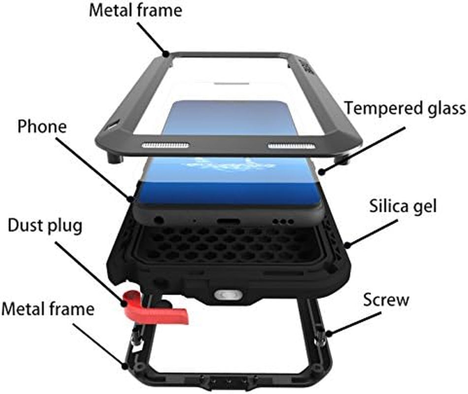 Love MEI Aluminum Metal Case for LG G7 Cover Powerful Armor Shockproof Life Waterproof Case for LG G7 (White)  China   
