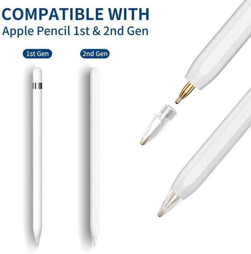 Upgraded Pencil Tips for Apple Pencil 2Nd/1St Generation, Well Precision Control Replacement Pen Tips, Metal Wear-Resistant Pen Nibs (3 Pack)  OOCLCURFUL   