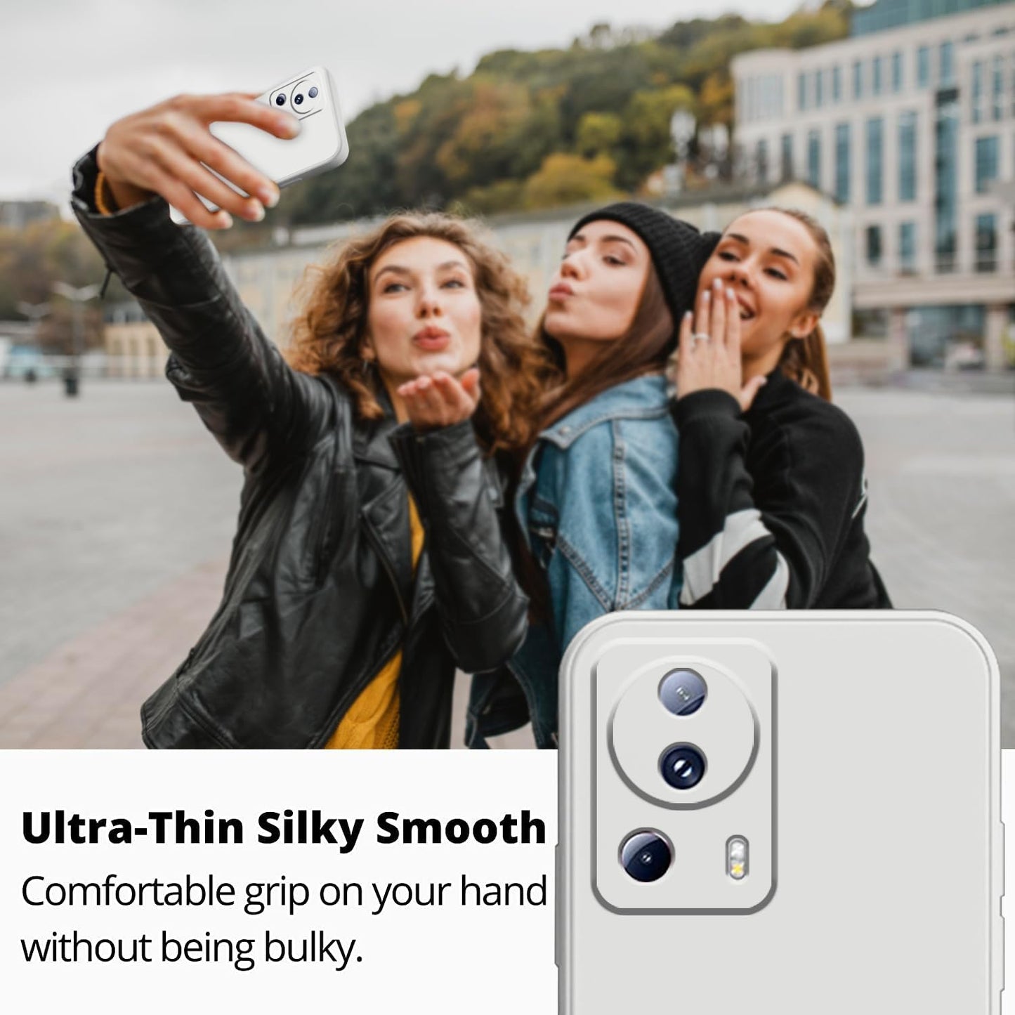 Tiwinxing Compatible with Xiaomi 13 Lite Case Shockproof, Liquid Silicone Ultra Slim Protective Xiaomi 13 Lite Phone Case Soft Anti-Scratch Cover with Full Body Protection Cases (Beige)  Tiwinxing   