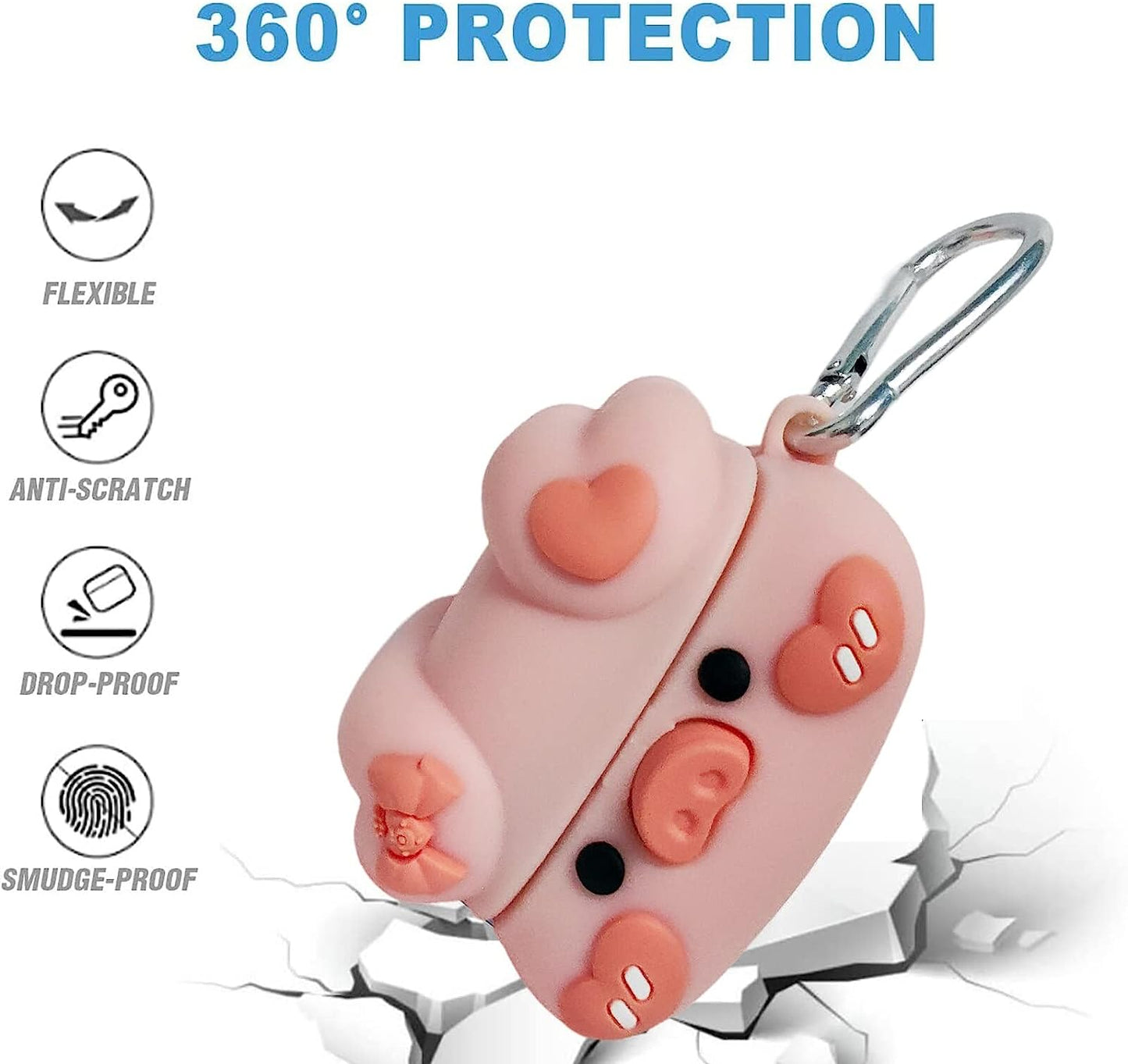 CASEVERSE Case for Samsung Galaxy Buds2 Pro/Galaxy Buds 2/Galaxy Buds Live/Galaxy Buds Pro, Cute Silicone Anime Charging Protection Cover with Keychain  CASEVERSE   