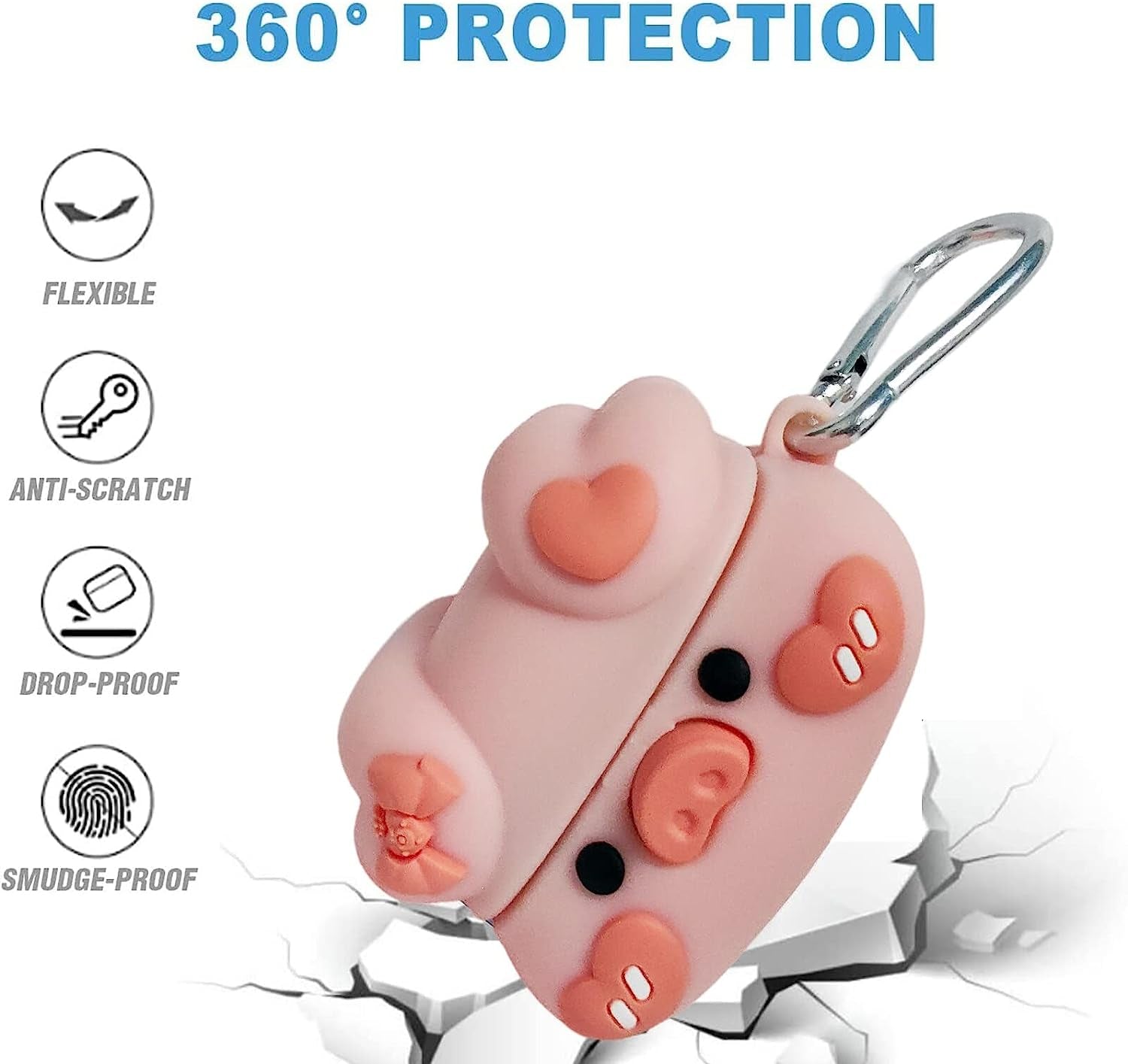 CASEVERSE Case for Samsung Galaxy Buds2 Pro/Galaxy Buds 2/Galaxy Buds Live/Galaxy Buds Pro, Cute Silicone Anime Charging Protection Cover with Keychain  CASEVERSE   