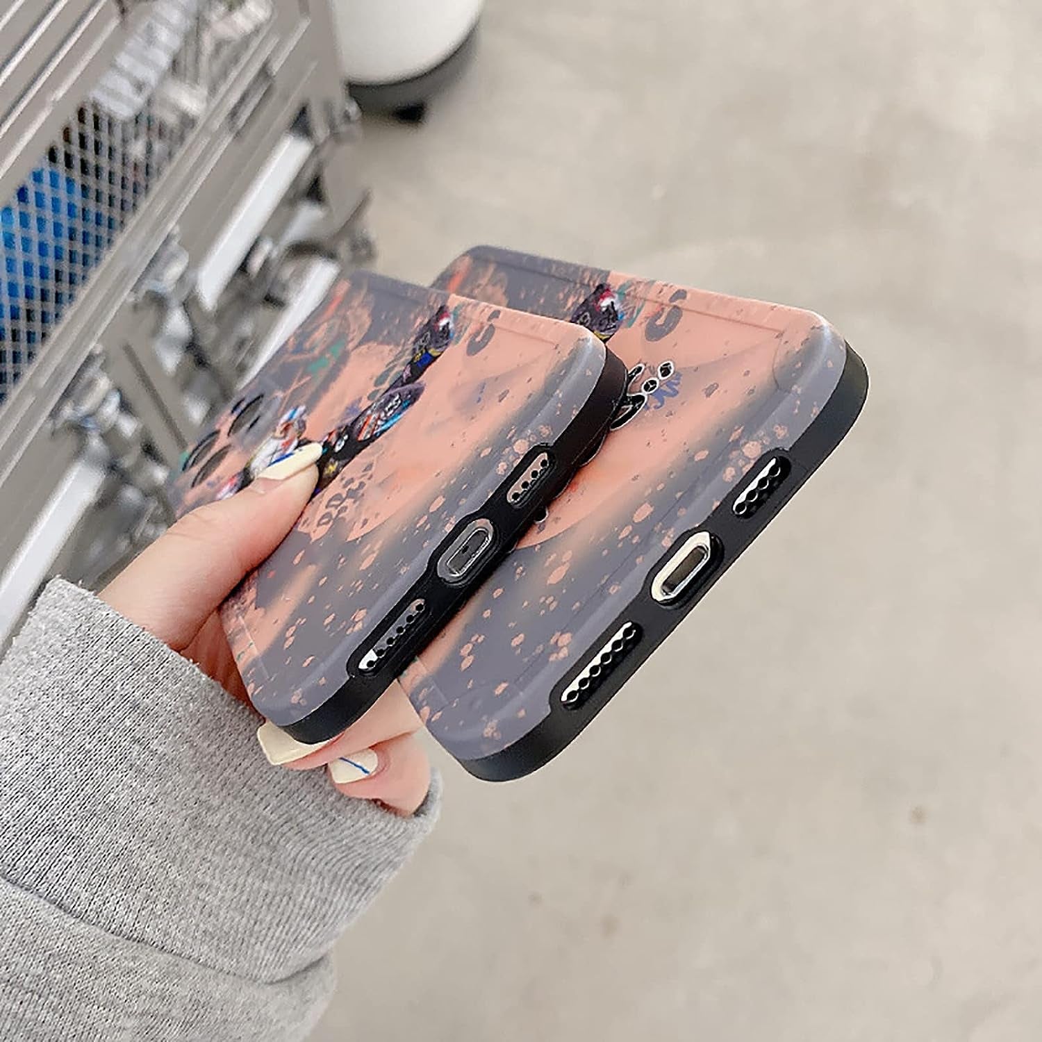 DOWINTIGER Iphone 14 plus Case Graffiti Street Fashion for Boys Kids Teens, Cartoon Hip Hop Anime Character Shockproof TPU and IMD Protection Designer Case for Iphone 14 Plus  DOWINTIGER   