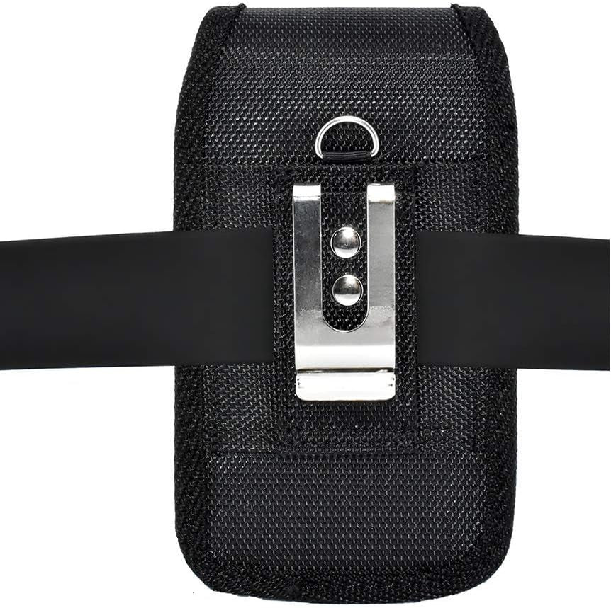 Wonderfly Vertical Pouch Compatible with LG G6, G5 or G4, a Large Rugged Nylon Heavy Duty Carrying Case with Belt Clip, Fits the Phone with a Thick Case  Wonderfly   