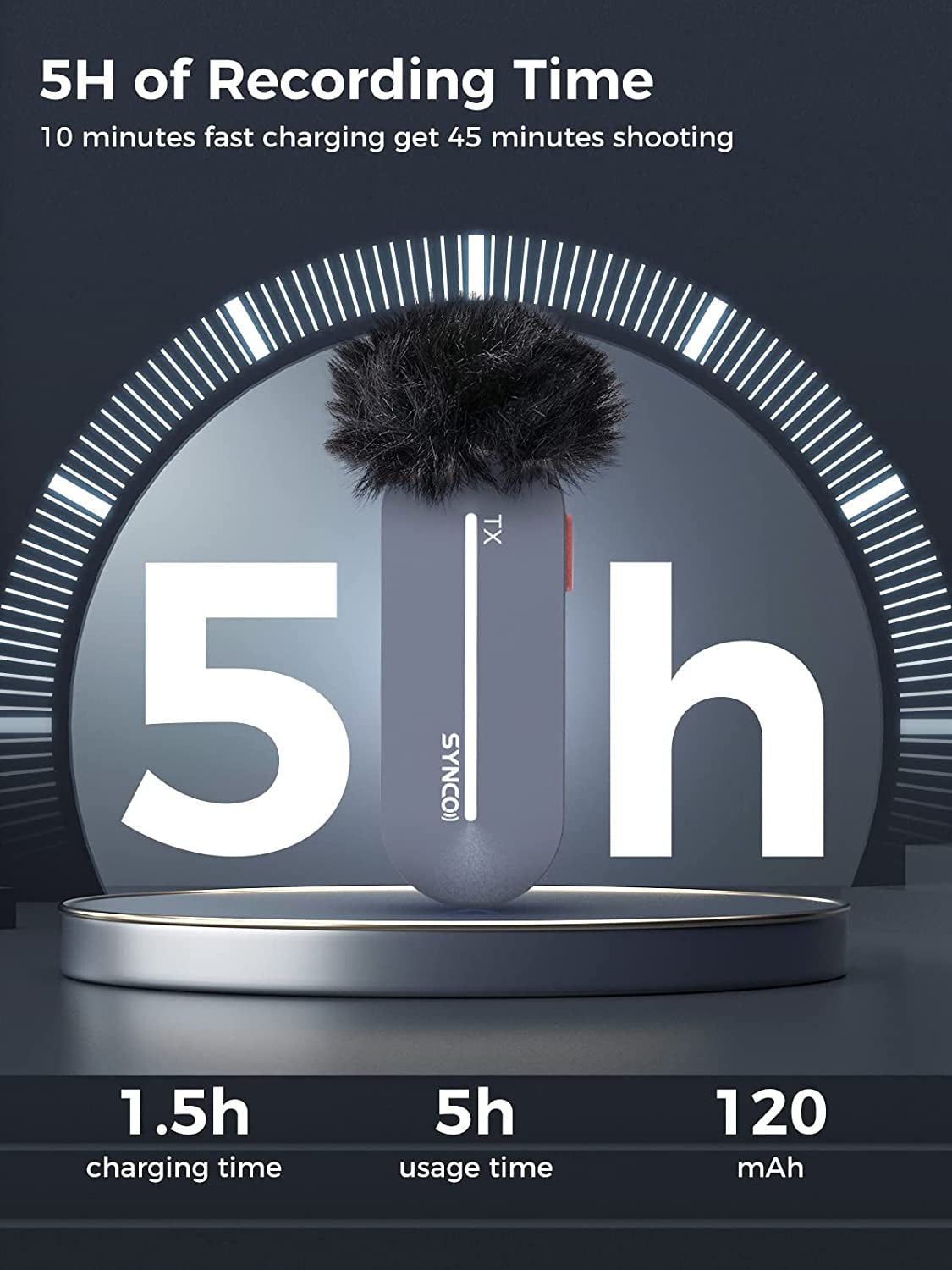 SYNCO Wireless Lavalier Microphone for Iphone, P2L 2.4Ghz Dual Mic Noise Reduction Plug Play with Charging Case Clip Mic for Lightning Smartphone Youtube TIK Tok Vlog, Wireless-Lavalier-Microphone  SYNCO   