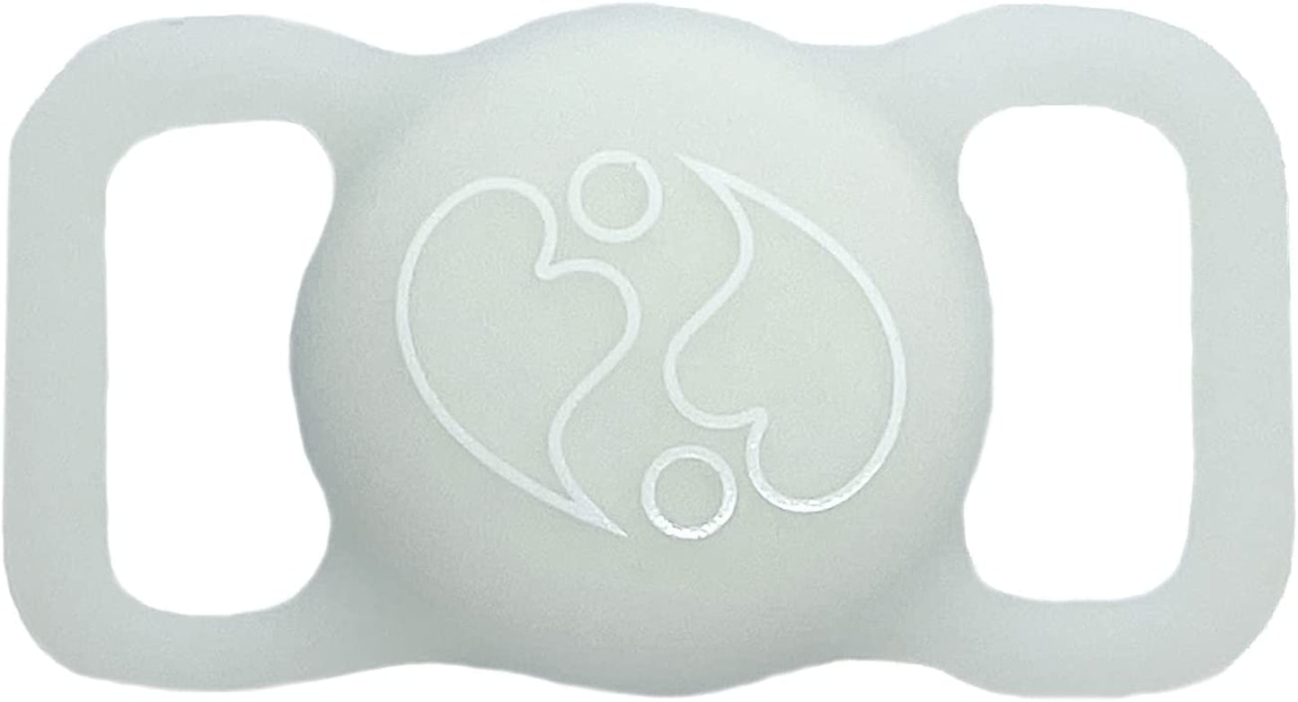 Abiwares Apple Airtag Case for Pets 2Pk Glow in the Dark Apple Airtag Case - Airtag Case for Collars, Backpacks, Luggage Anything with a Strap - GPS Tracker Case - Dogs Cats Pets Tracker Holder  AbiWares   