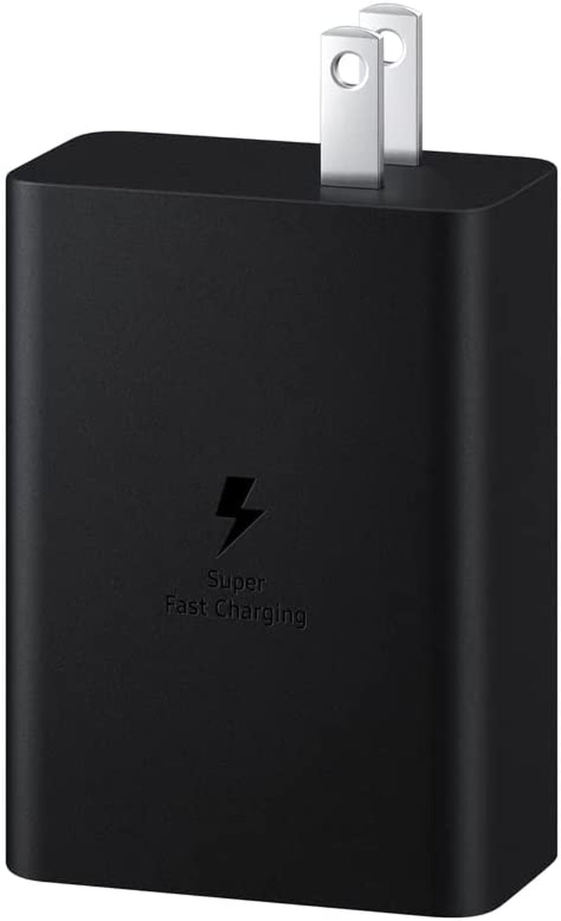 Samsung 65W 3-Port Super Fast Charging Wall Charger, 1X USB-C 65W, 1X USB-C 25W, 1X USB-A 25W, Max Capacity 65W (Cable Not Included), Black, US Version  Samsung   