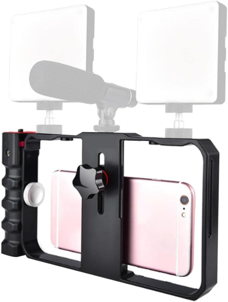 Capture Smooth Video Shots with Handheld Gimbal - Universal Mobile Holder for Live Streaming Follow Focus Mount & Stabilizer  haillusty   