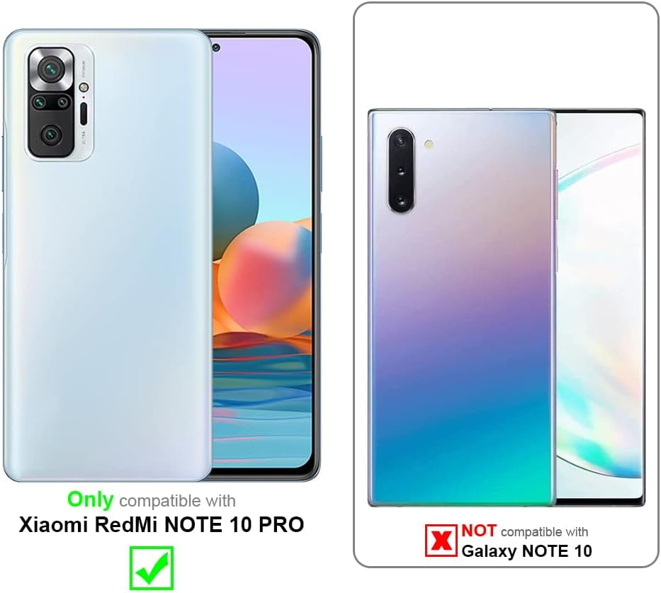 Cadorabo Case Compatible with Xiaomi Redmi Note 10 Pro in Liquid RED - Shockproof and Scratch Resistant TPU Silicone Cover - Ultra Slim Protective Gel Shell Bumper Back Skin  Cadorabo   