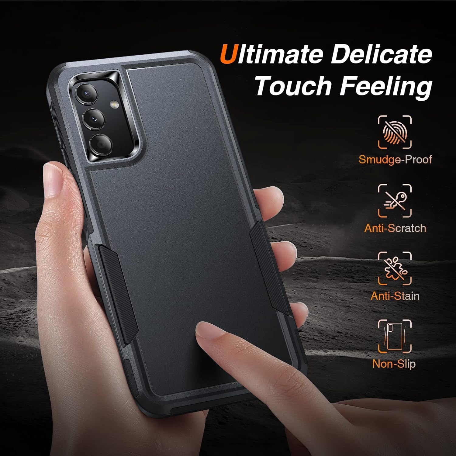 LK for Samsung Galaxy A13 5G Case, Galaxy A13 5G Case with Screen Protector, Dual Layer Heavy Duty Tough Rugged Shockproof Protective Phone Case for Samsung A13 5G, Black  LK   