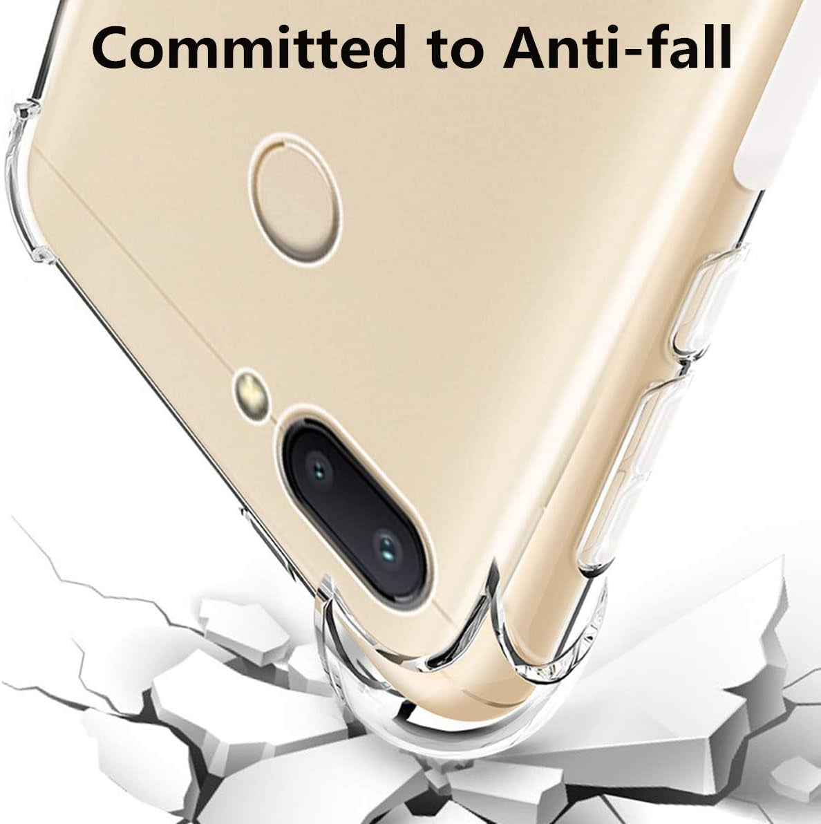 Icovercase Compatible with Xiaomi Pocophone F1 Case, Crystal Clear Soft TPU Shock Absorption Bumper Slim Thin Cover Case -Clear  iCoverCase   