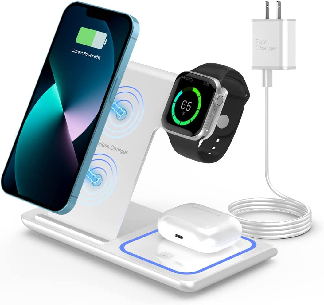 Wireless Charger,Rui MAI LAI 3 in 1 Wireless Charger Station for Apple Iphone/Iwatch/Airpods,Iphone 13/12/11 (Pro, Pro Max)/Xs/Xr/Xs/X/8(Plus),Iwatch 7/6/Se/5/4/3/2,Airpods 3/2/Pro  XuHui   